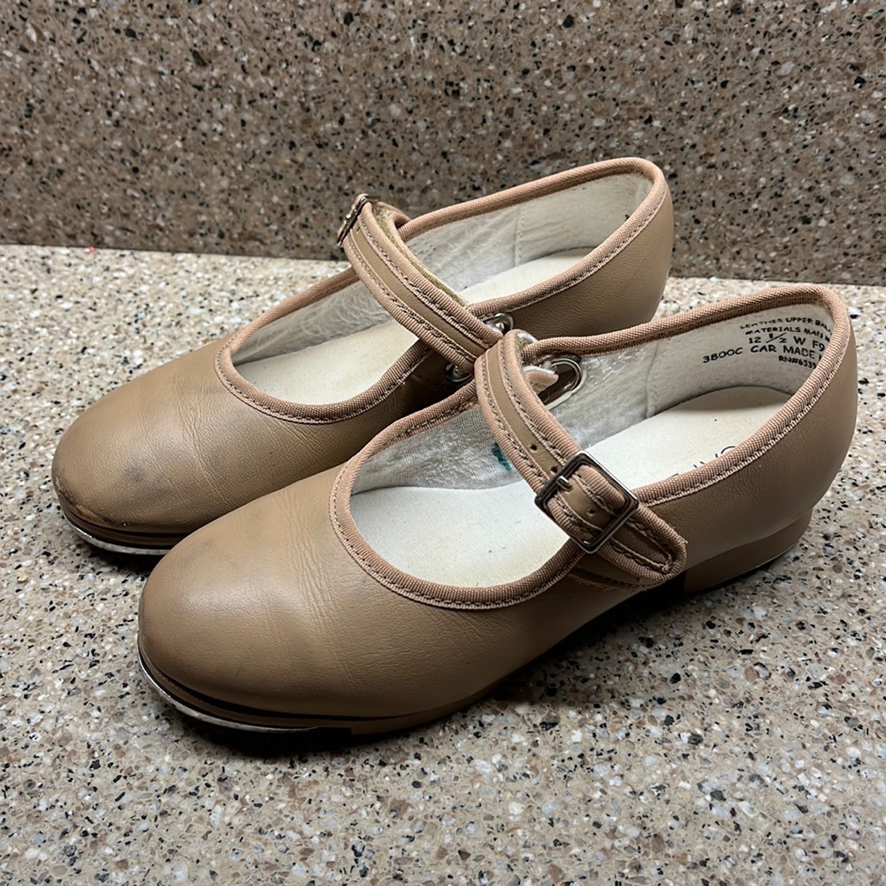 Capezio Caramel Teletone Tap Shoes size 12.5W